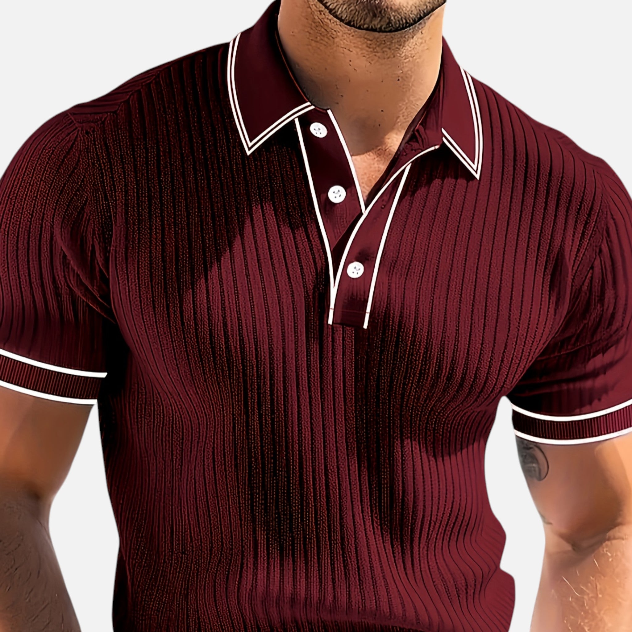 Westenbury | Men’s Contrast Polo | Effortless Casual Elegance