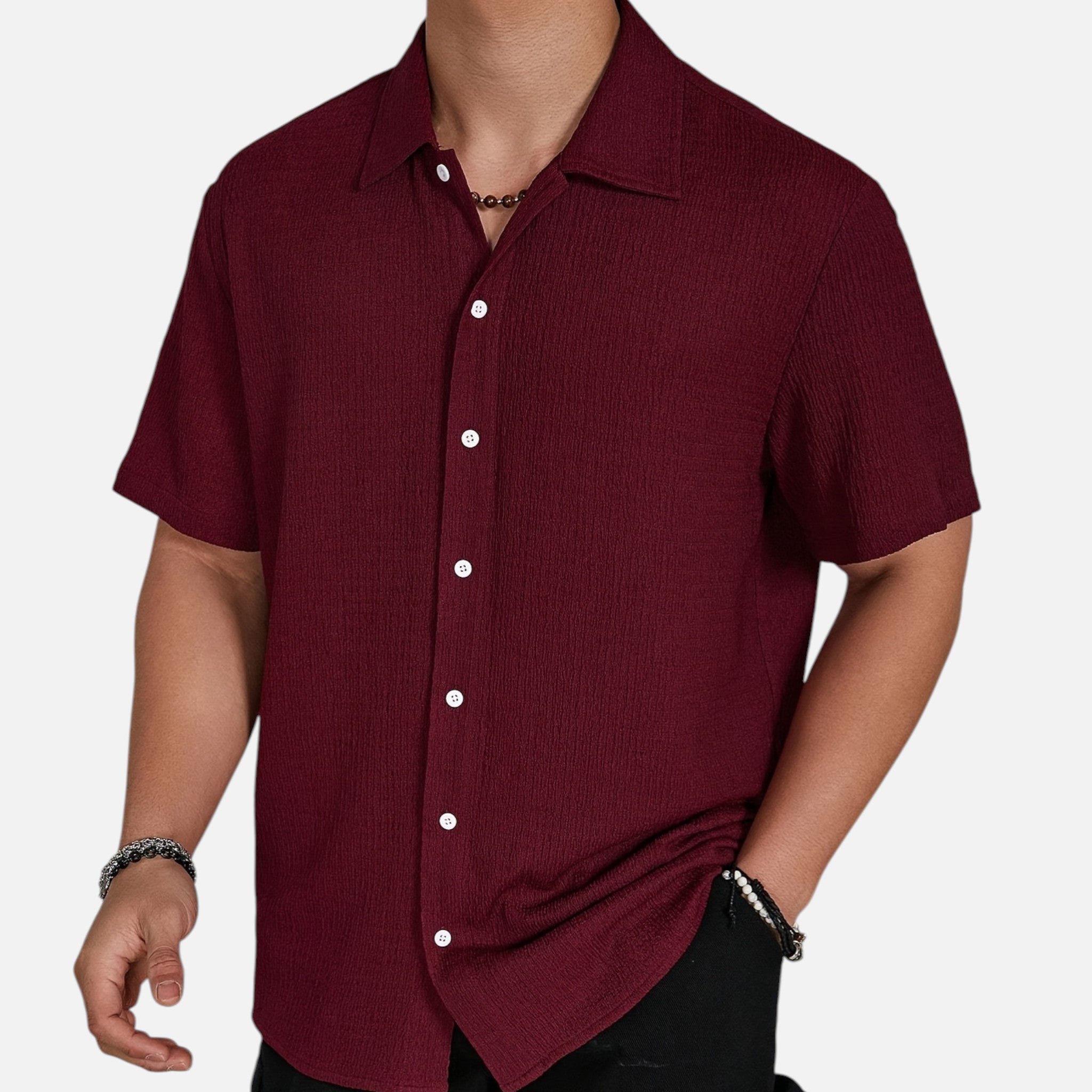 Westenbury | Men’s Casual Button-Up Shirt | Classic Black Style