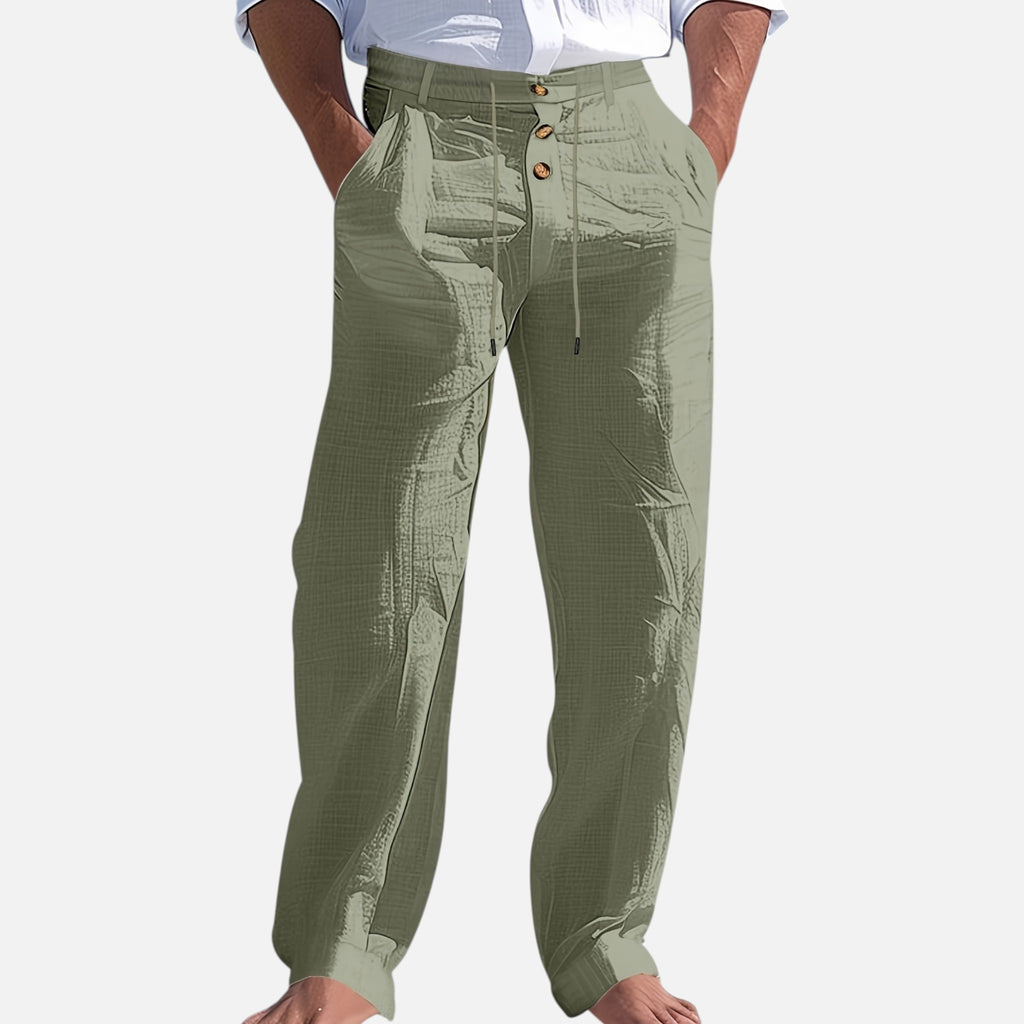 Westenbury | Men’s Linen Trousers | Riviera Leisure Elegance