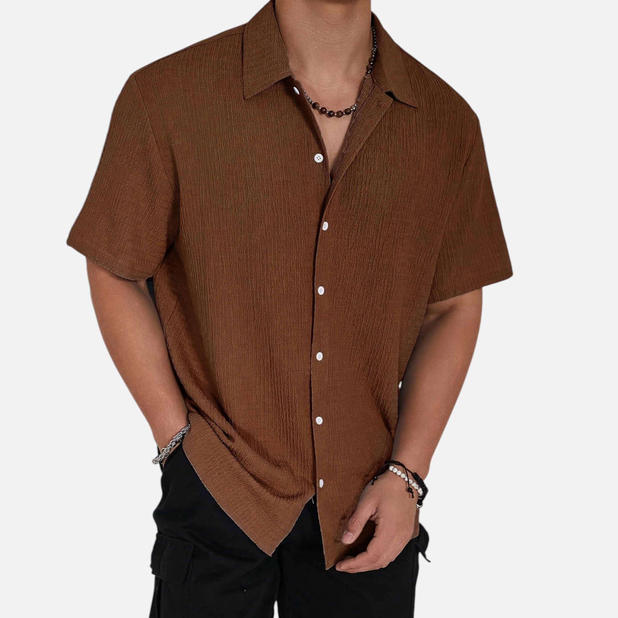 Westenbury | Men’s Casual Button-Up Shirt | Classic Black Style