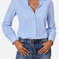 Westenbury | Women’s Button-Up Blouse | Classic Vertical Stripes