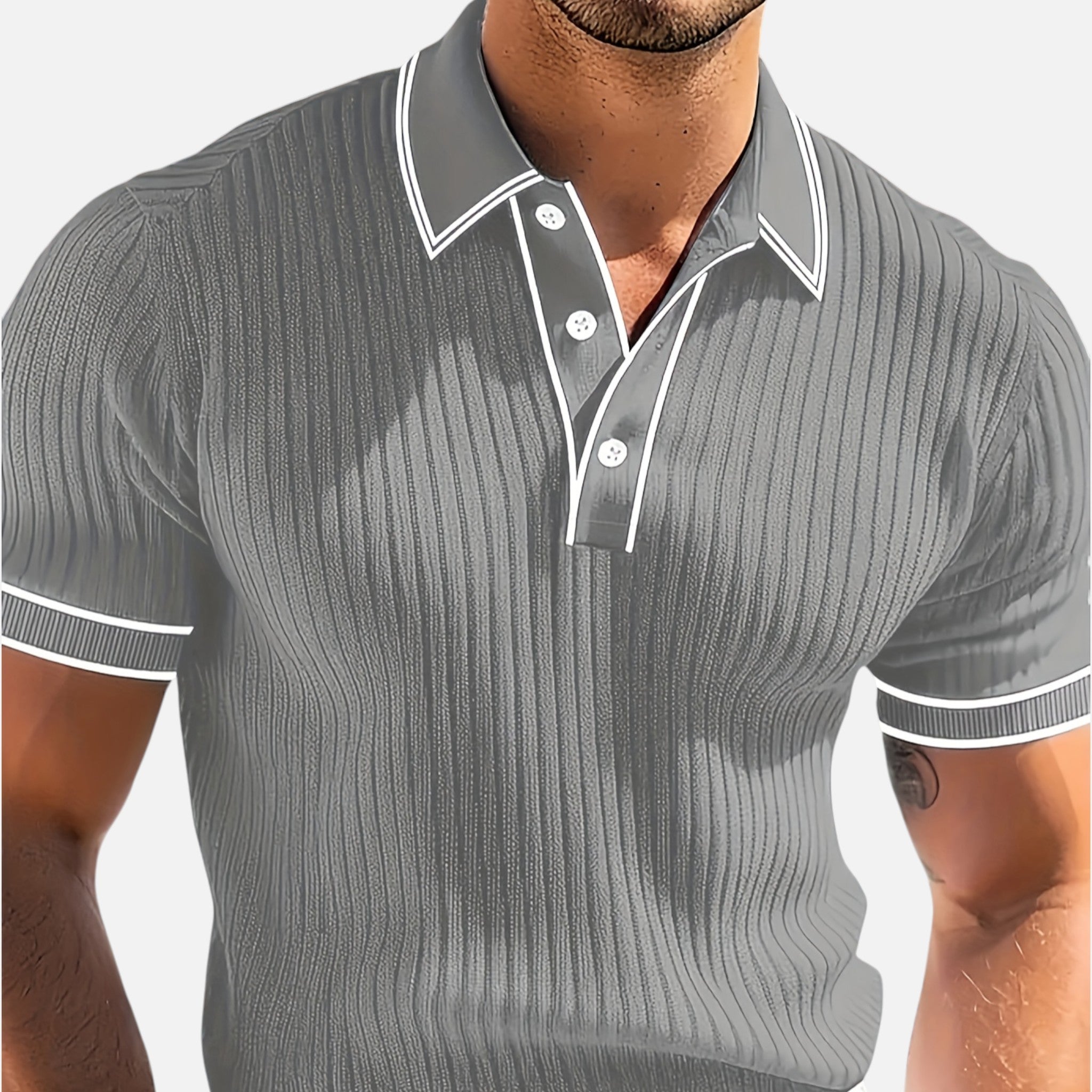 Westenbury | Men’s Contrast Polo | Effortless Casual Elegance