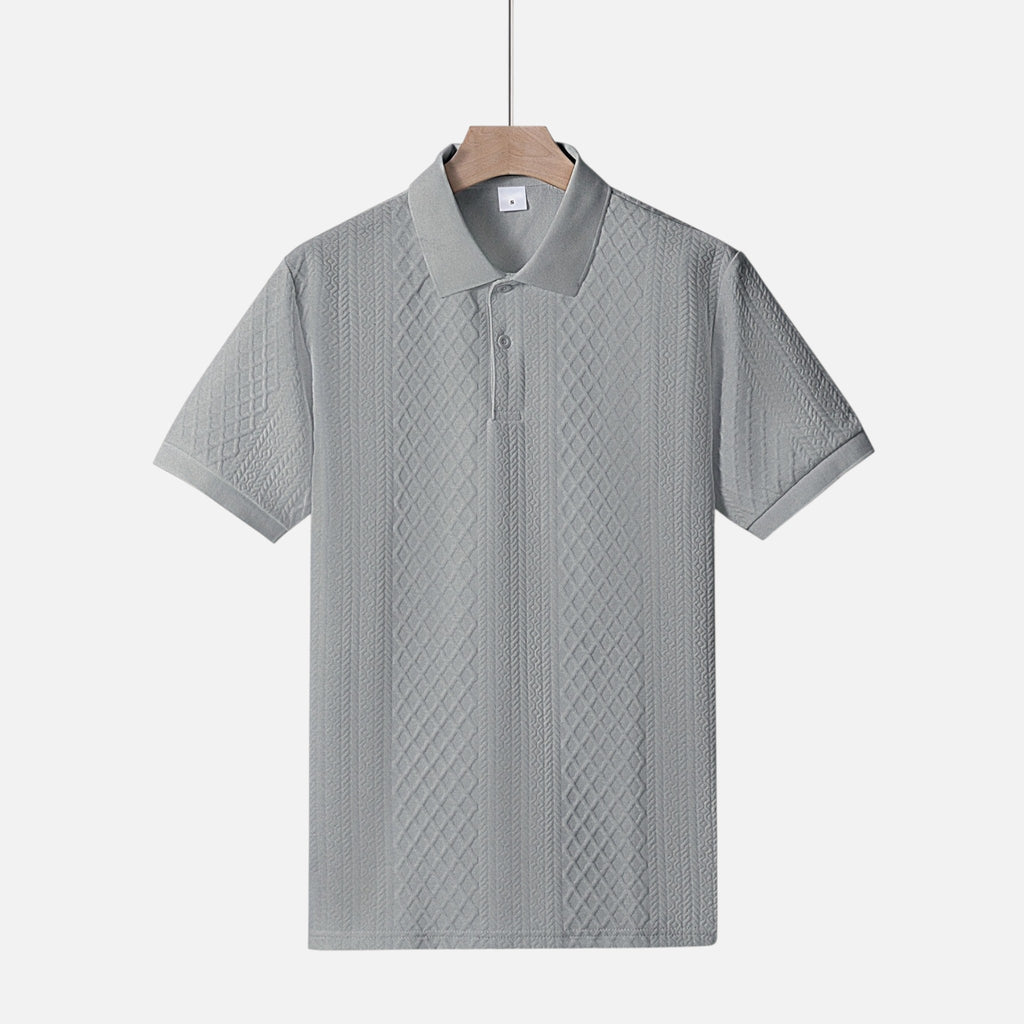 Westenbury | Westenbury | Men’s Jacquard Polo | Refined All-Season Elegance