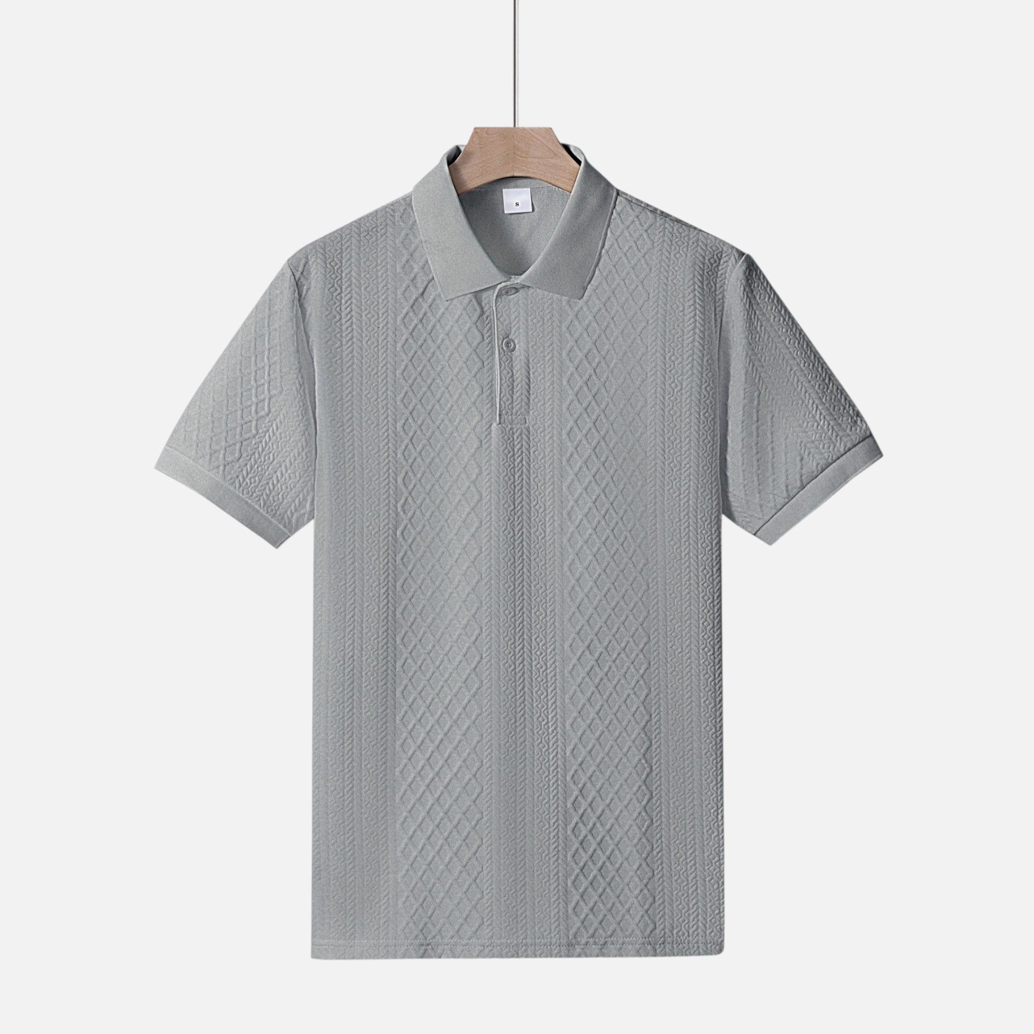 Westenbury | Westenbury | Men’s Jacquard Polo | Refined All-Season Elegance