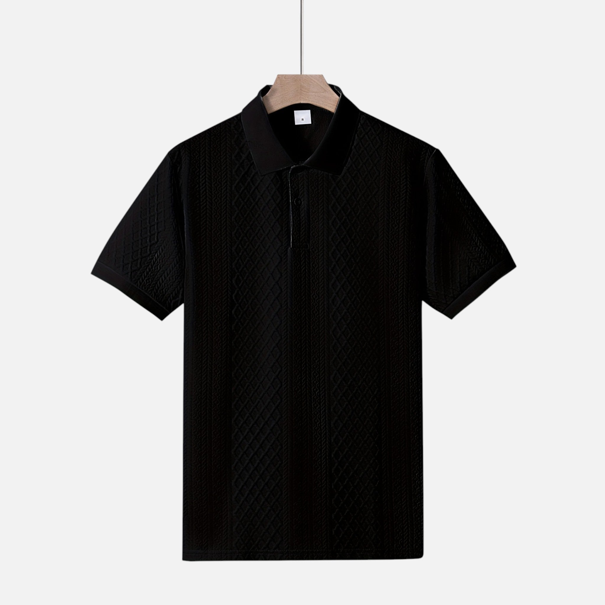 Westenbury | Westenbury | Men’s Jacquard Polo | Refined All-Season Elegance
