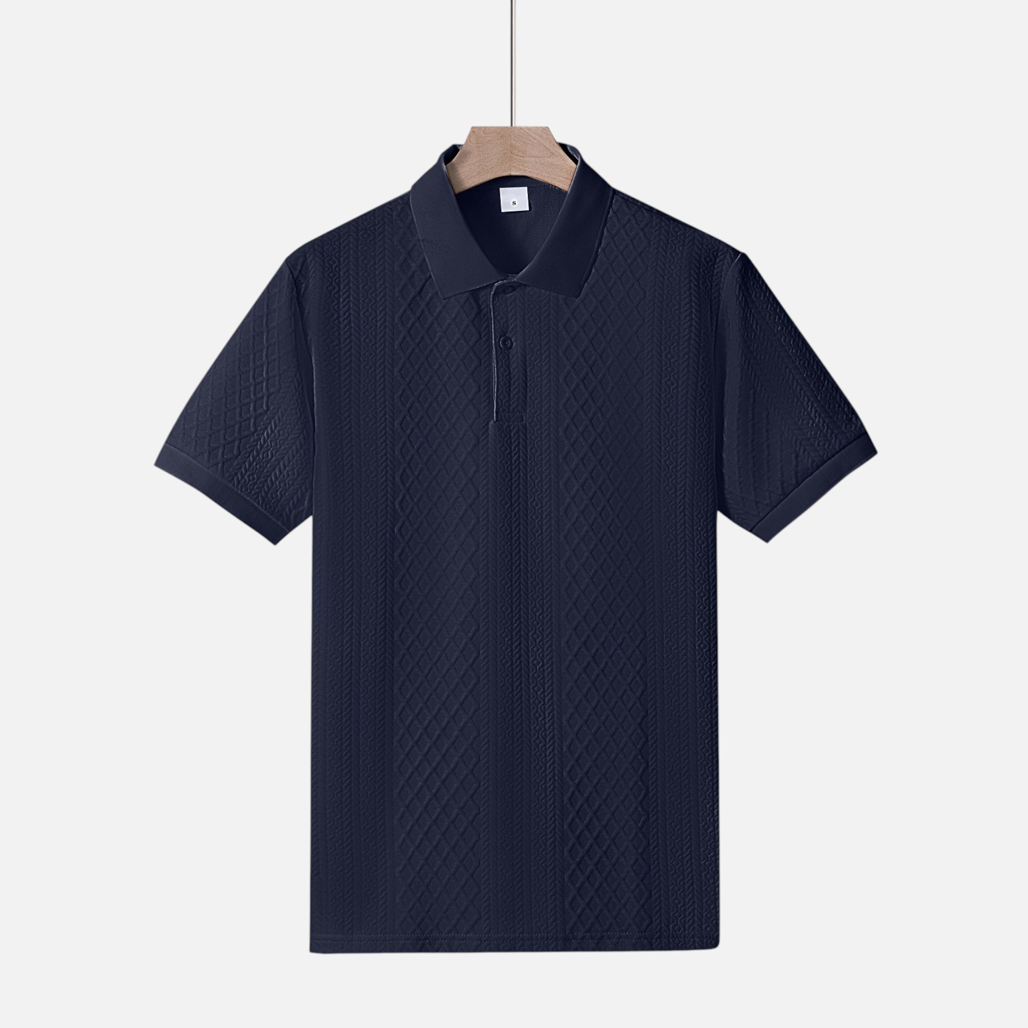 Westenbury | Westenbury | Men’s Jacquard Polo | Refined All-Season Elegance