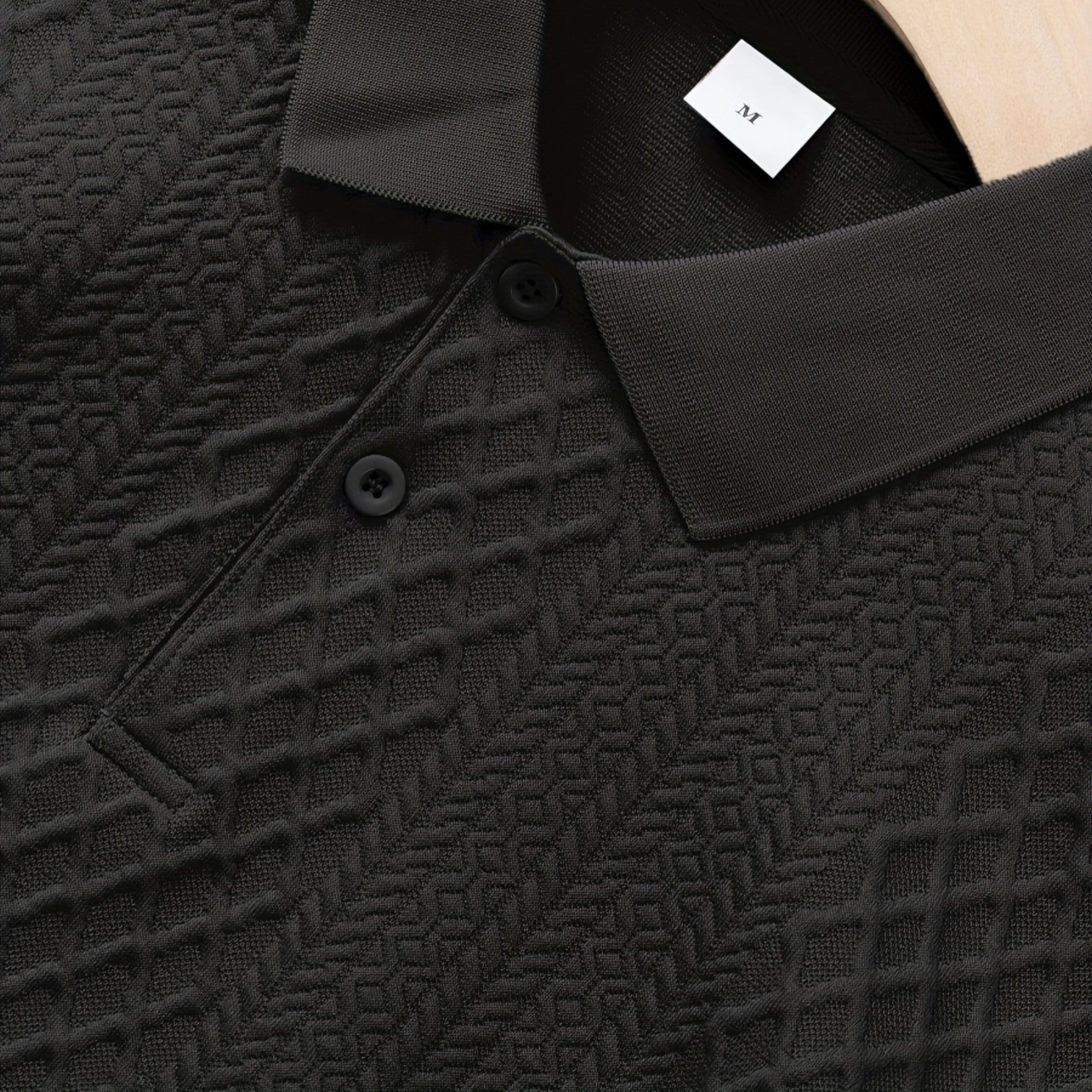 Westenbury | Westenbury | Men’s Jacquard Polo | Refined All-Season Elegance