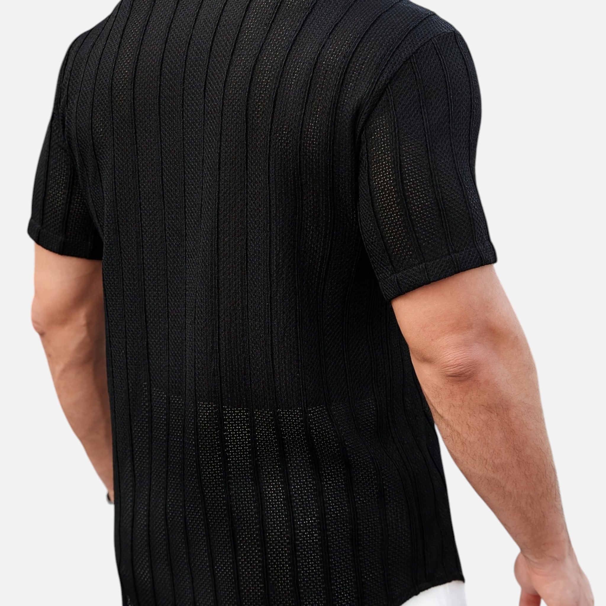 Westenbury | Men’s Striped Lapel Shirt | Effortless Summer Comfort