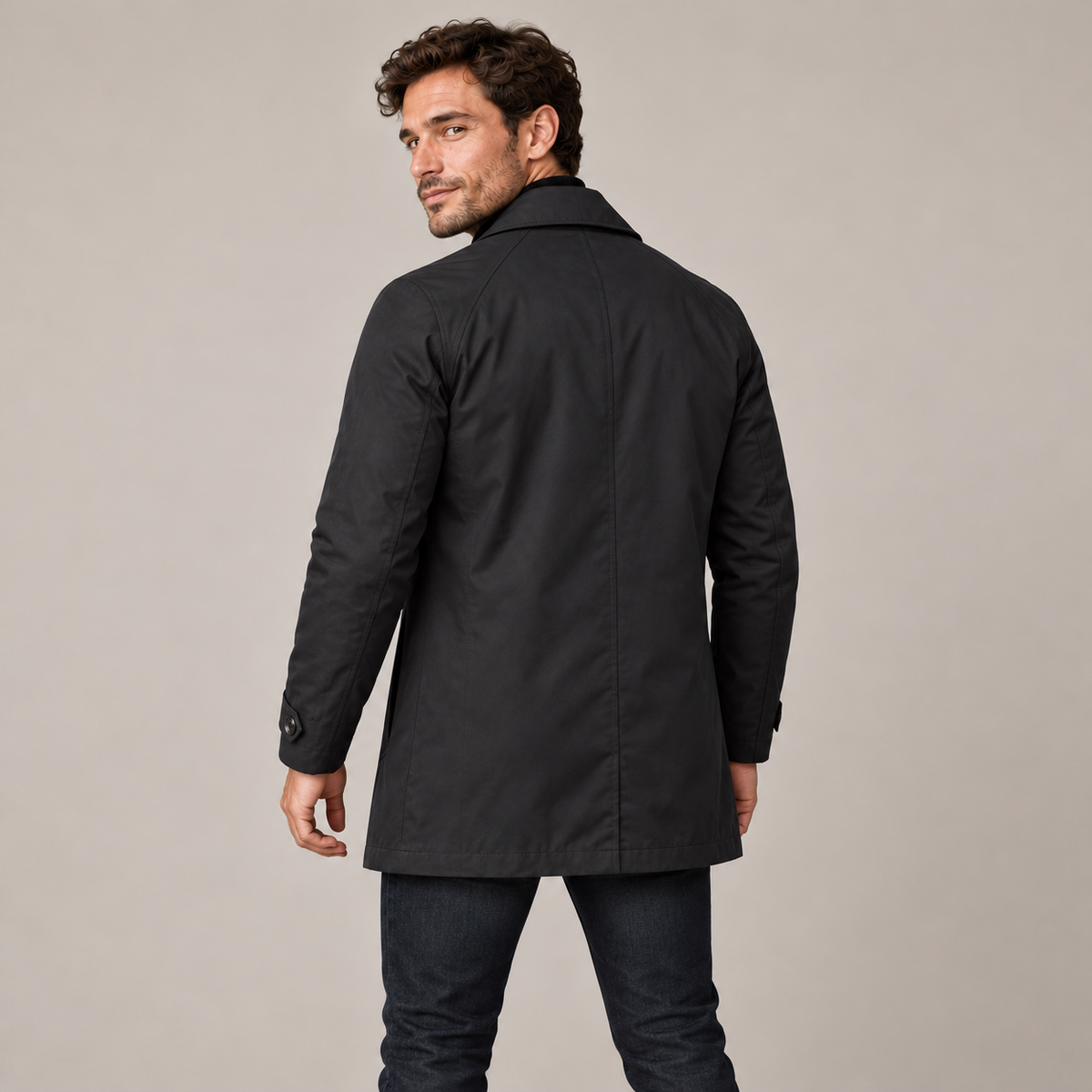 Westenbury  Men’s Retro Waterproof Trench Coat