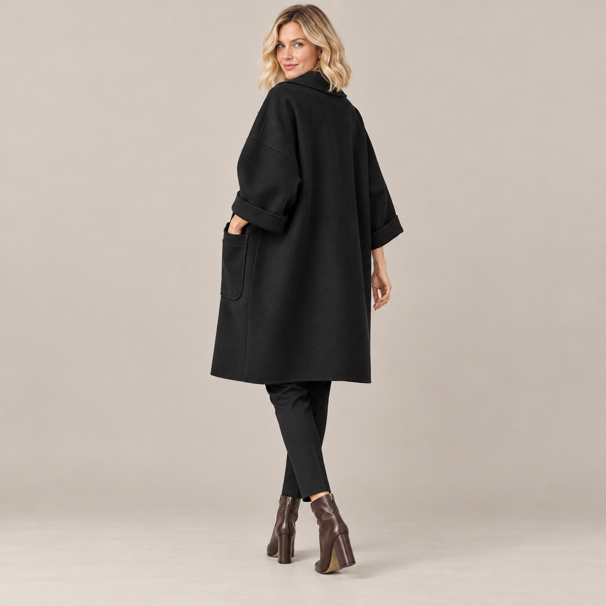 Westenbury  Women’s Mid-Long Lapel Overcoat