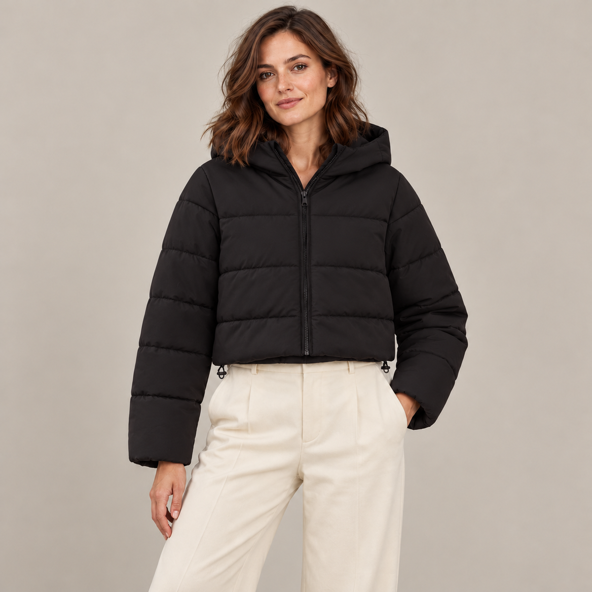 Westenbury Women’s Cropped Quilted Puffer Jacket