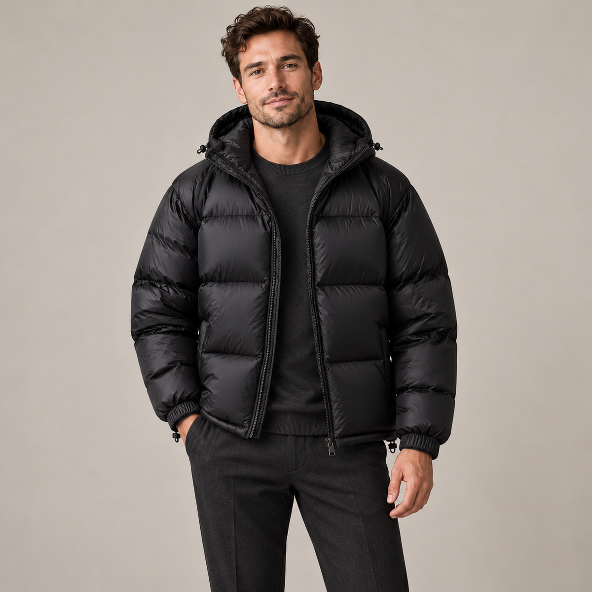 Westenbury  Men’s Hooded Windproof Down Jacket