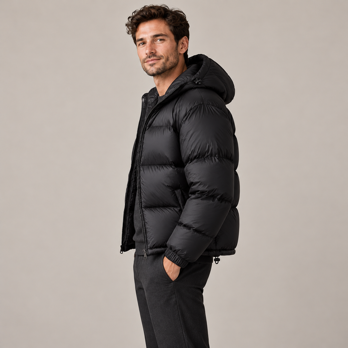 Westenbury  Men’s Hooded Windproof Down Jacket