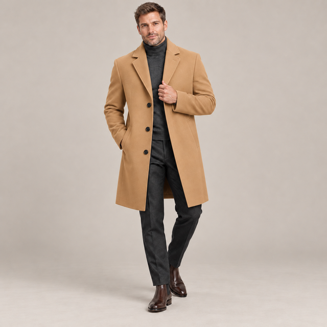 Westenbury Men’s Slim Fit Woolen Coat