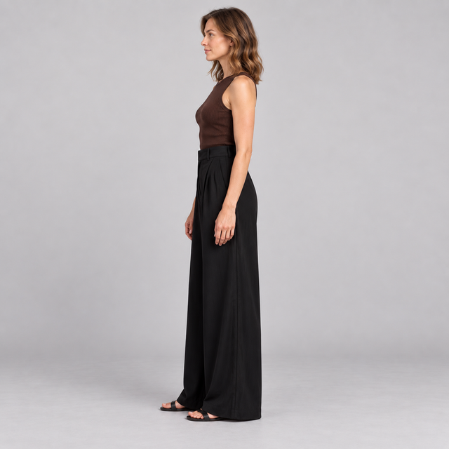 Westenbury Women’s High Waisted Wide Leg Trousers