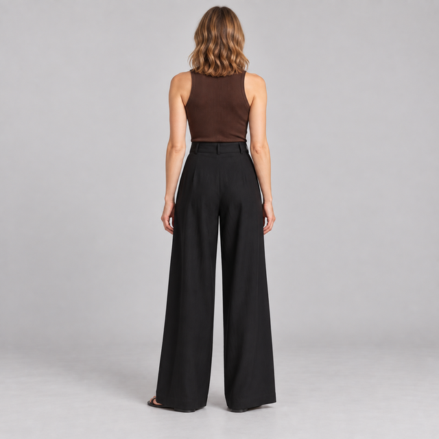 Westenbury Women’s High Waisted Wide Leg Trousers