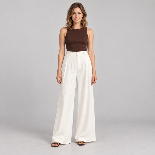 Westenbury Women’s High Waisted Wide Leg Trousers