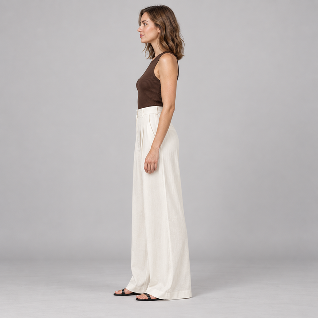 Westenbury Women’s High Waisted Wide Leg Trousers