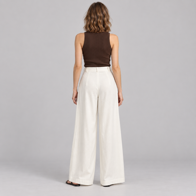 Westenbury Women’s High Waisted Wide Leg Trousers