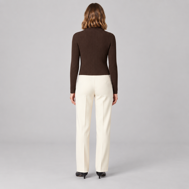 Westenbury Women’s Cropped Ribbed Knit Cardigan