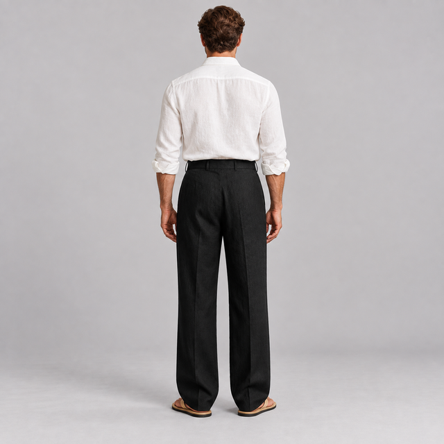 Westenbury Men’s Linen Straight Leg Trousers