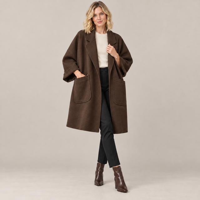 Westenbury  Women’s Mid-Long Lapel Overcoat