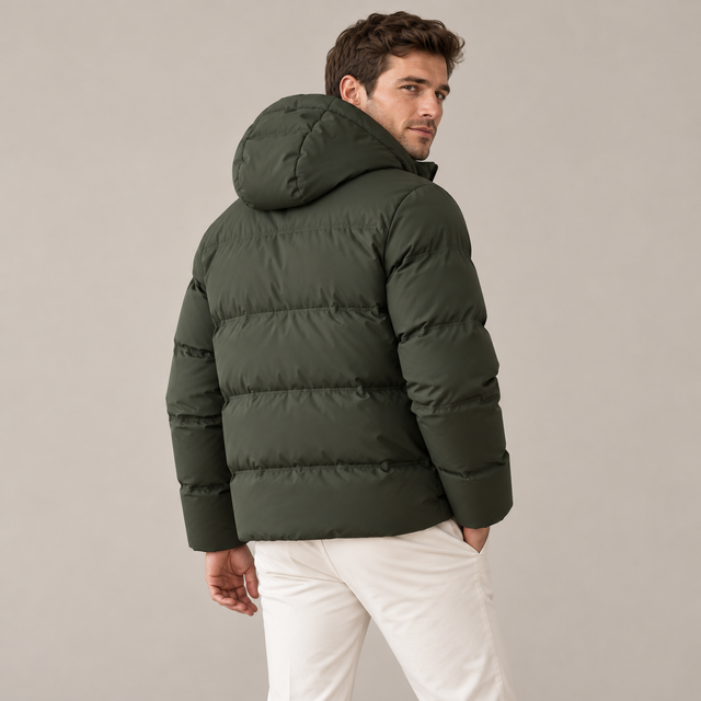 Westenbury Men’s Short Fleece-Lined Puffer Jacket