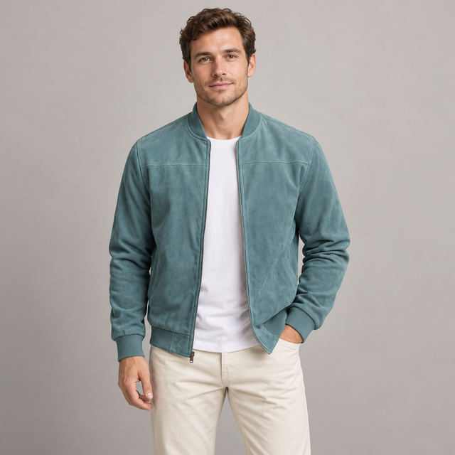 Westenbury Men’s Suede Zip Jacket