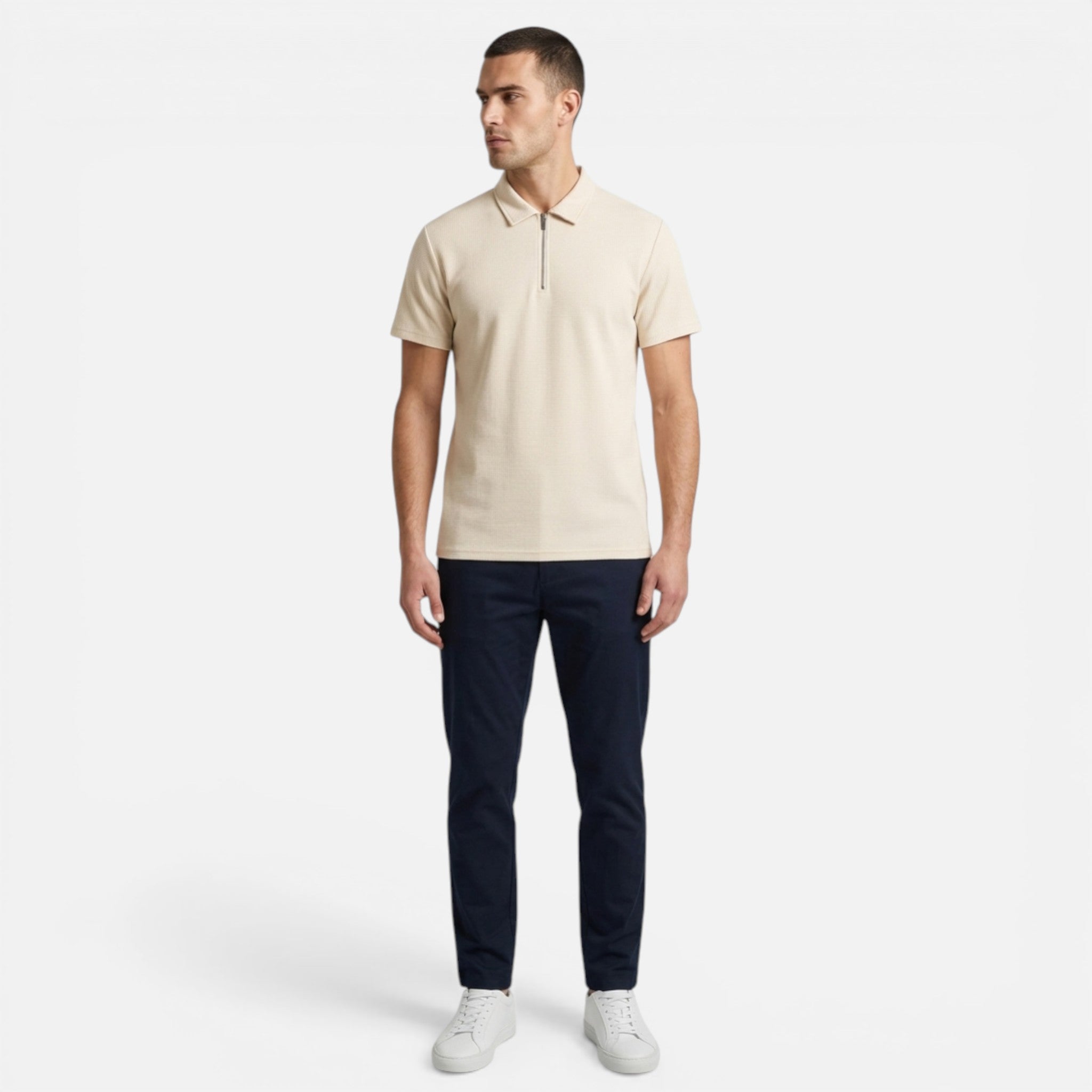 Westenbury | Men’s Zipper Polo | Effortless Outdoor Comfort