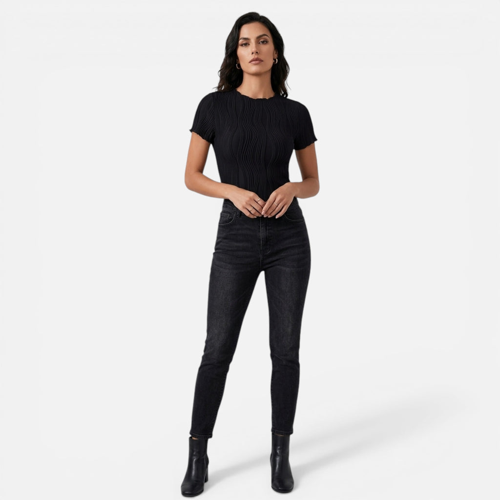 Westenbury | Women’s Solid Ribbed Top | Timeless Casual Style