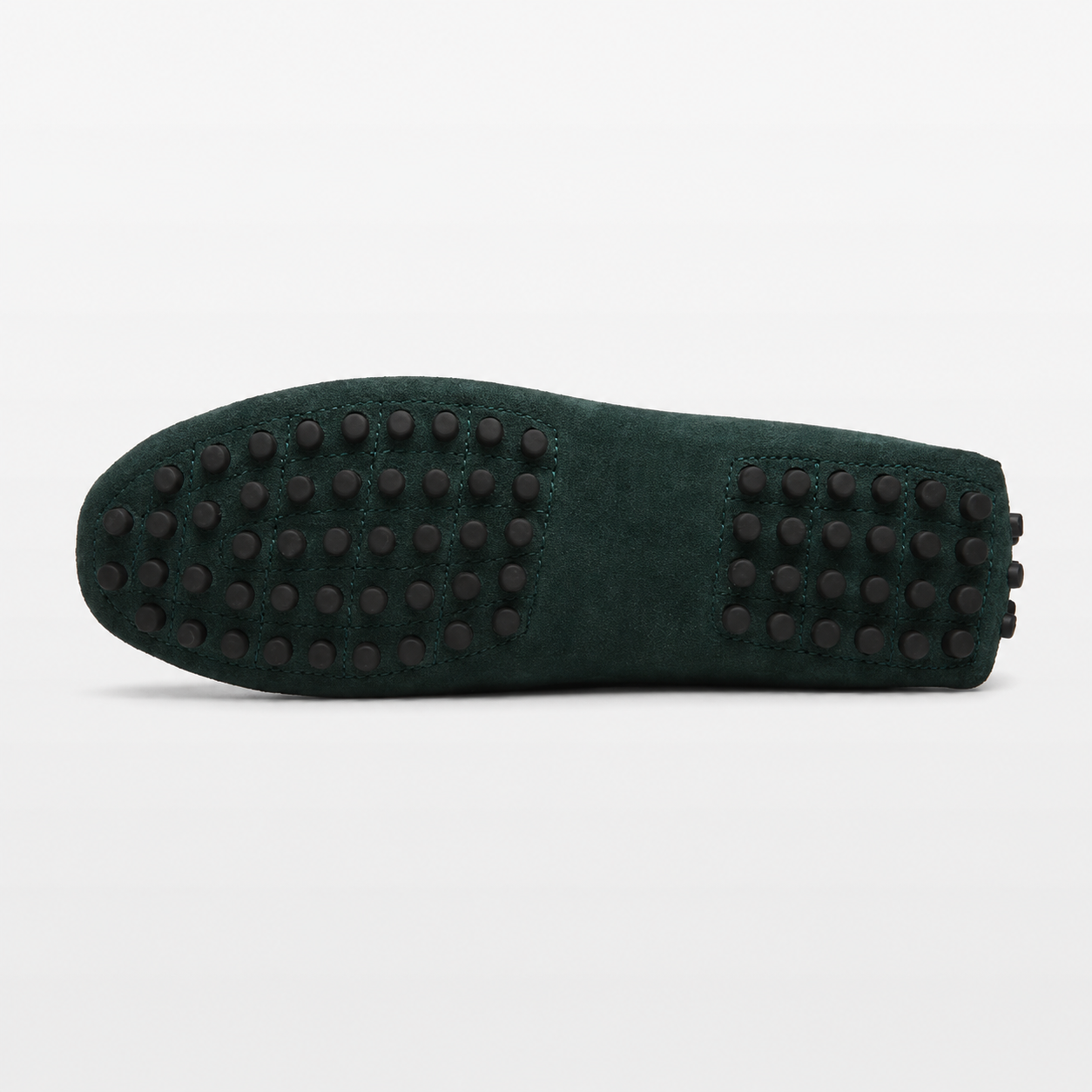 Black shoe sole on a white background