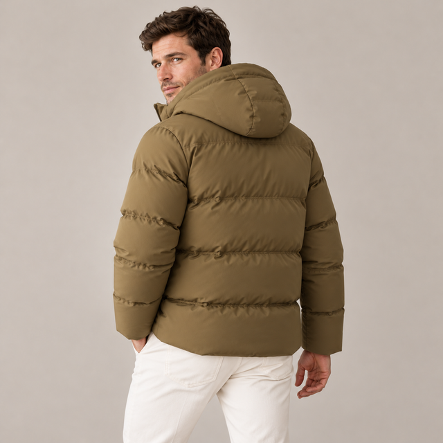 Westenbury Men’s Short Fleece-Lined Puffer Jacket