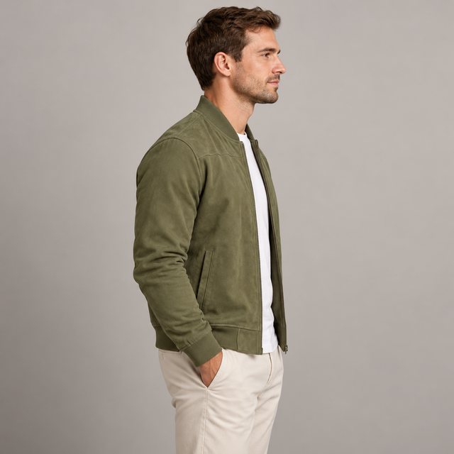 Westenbury Men’s Suede Zip Jacket