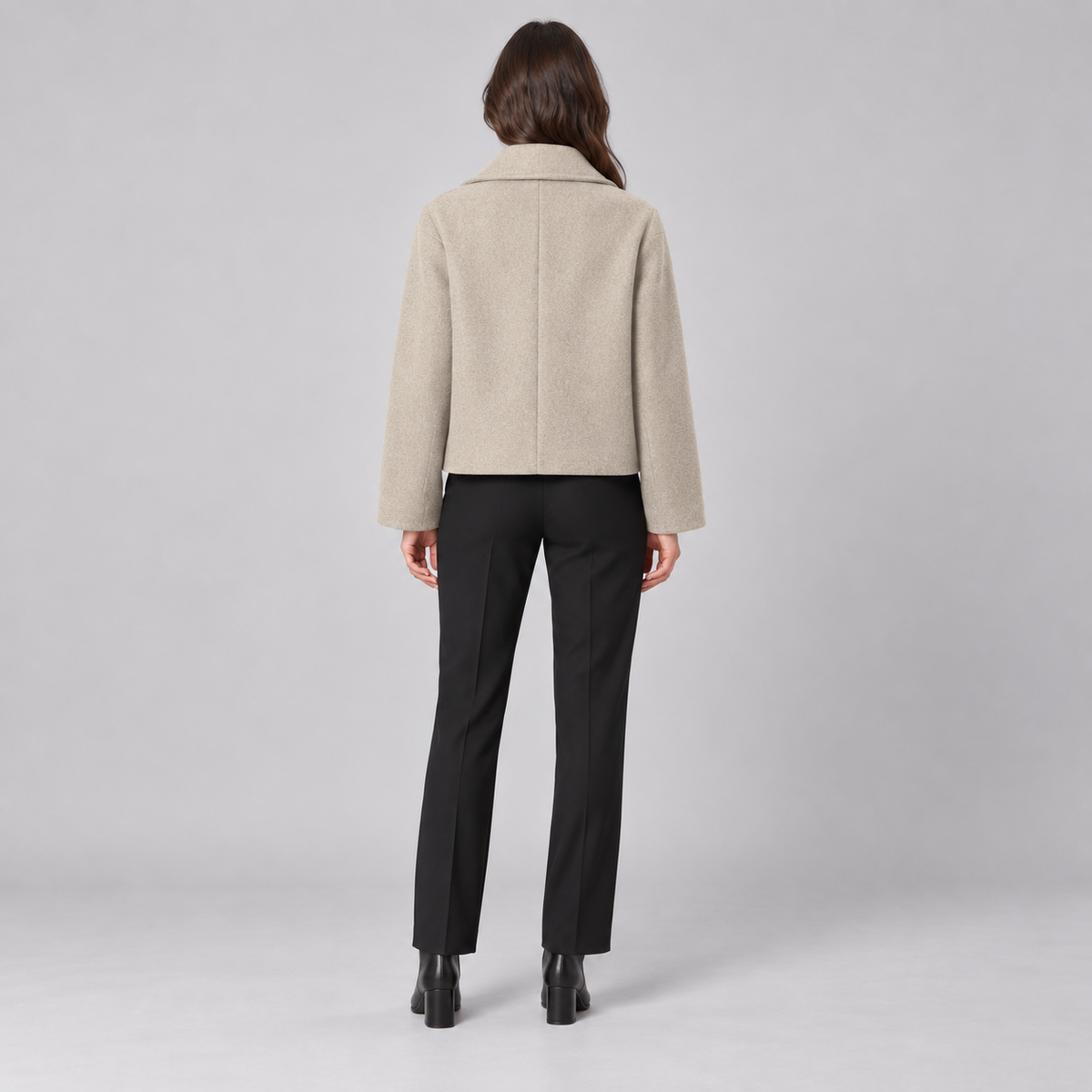 Westenbury  Women’s Cropped Double-Breasted Coat