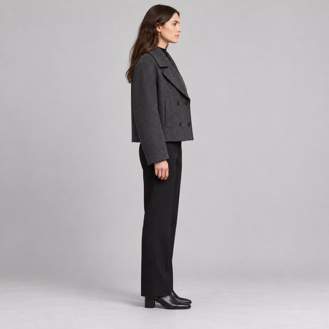 Westenbury  Women’s Cropped Double-Breasted Coat