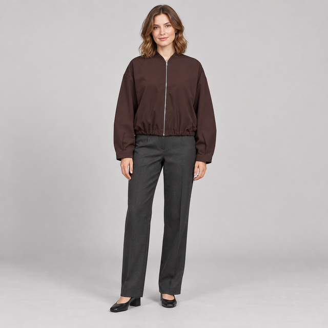 Westenbury Women’s Cropped Bomber Jacket