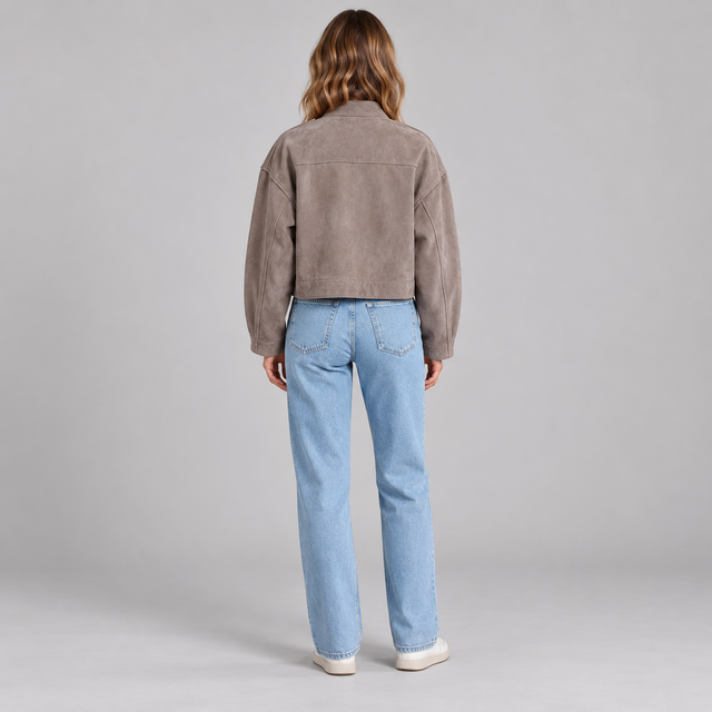 Westenbury Women’s Cropped Suede Jacket