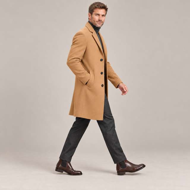 Westenbury Men’s Slim Fit Woolen Coat