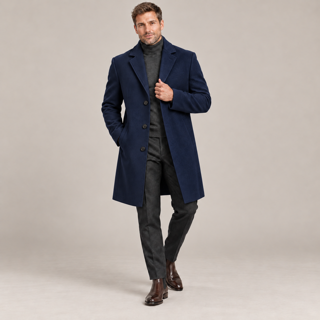 Westenbury Men’s Slim Fit Woolen Coat
