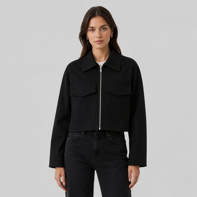 Westenbury Women’s Zip Front Cropped Jacket