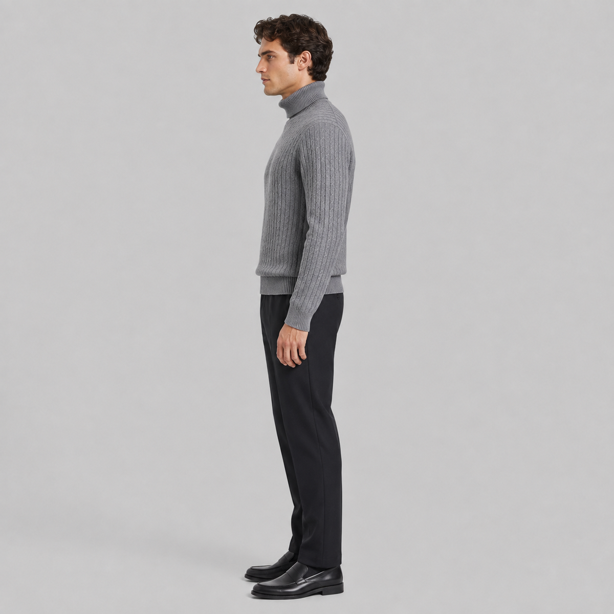 Westenbury Men’s Textured Turtleneck Sweater