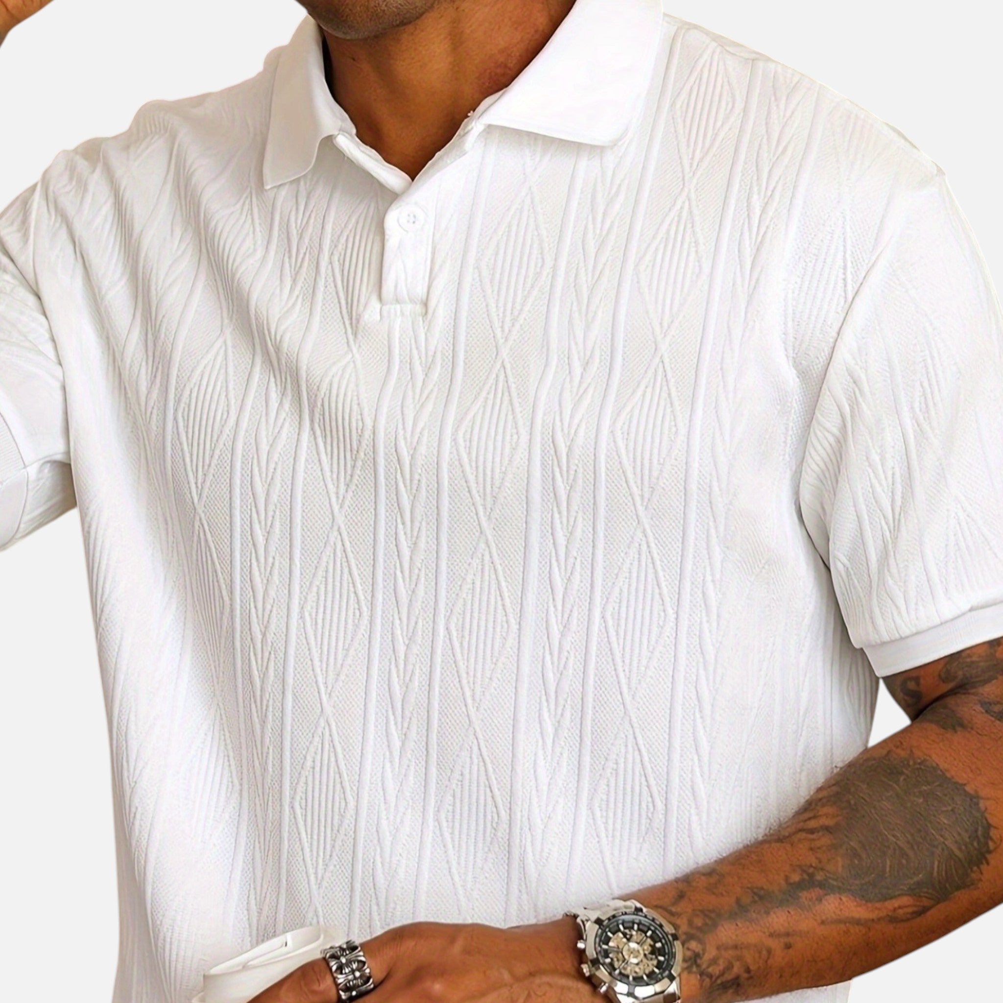 Westenbury | Men’s Jacquard Polo | Timeless Outdoor Elegance