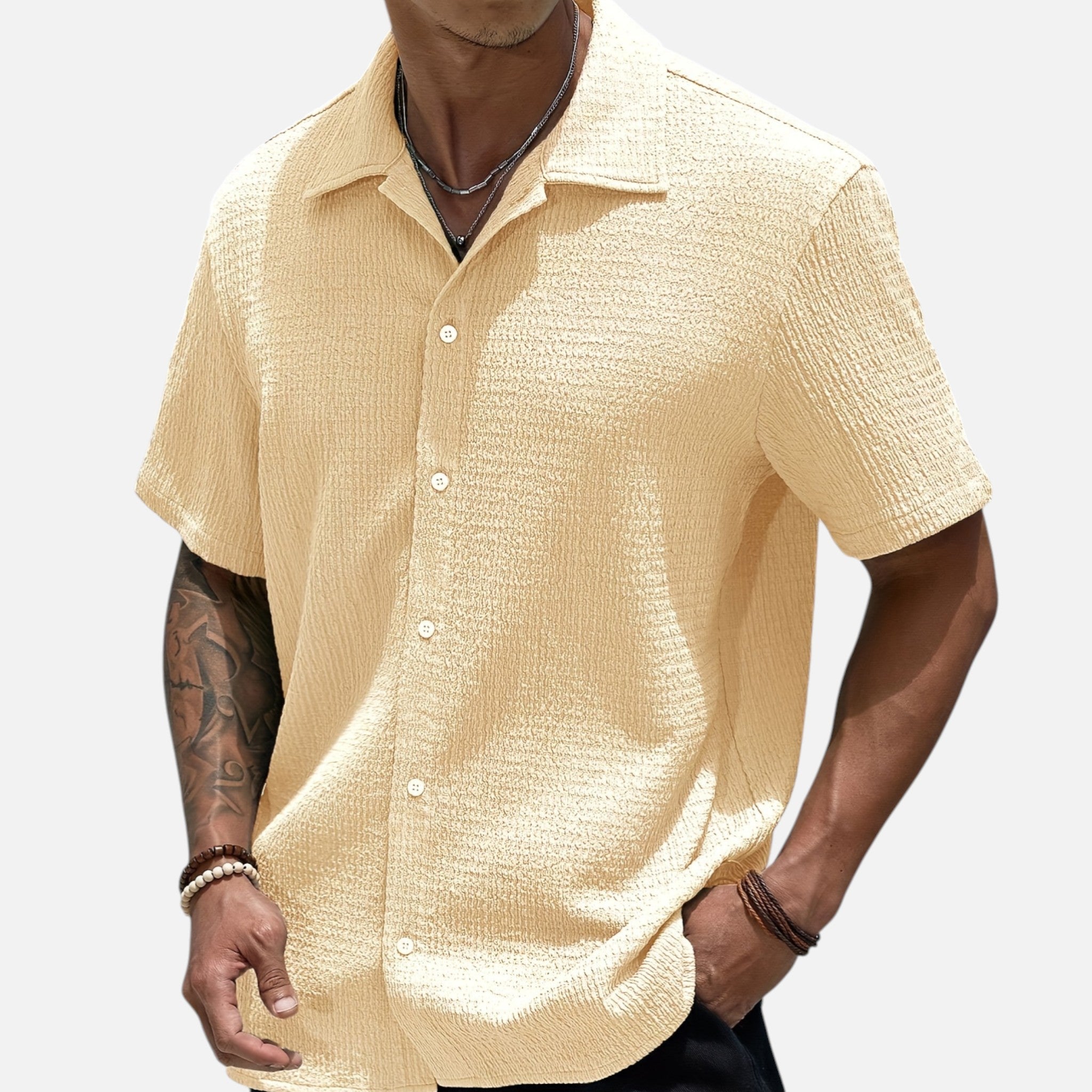 Westenbury | Men’s Casual Button-Up Shirt | Classic Black Style