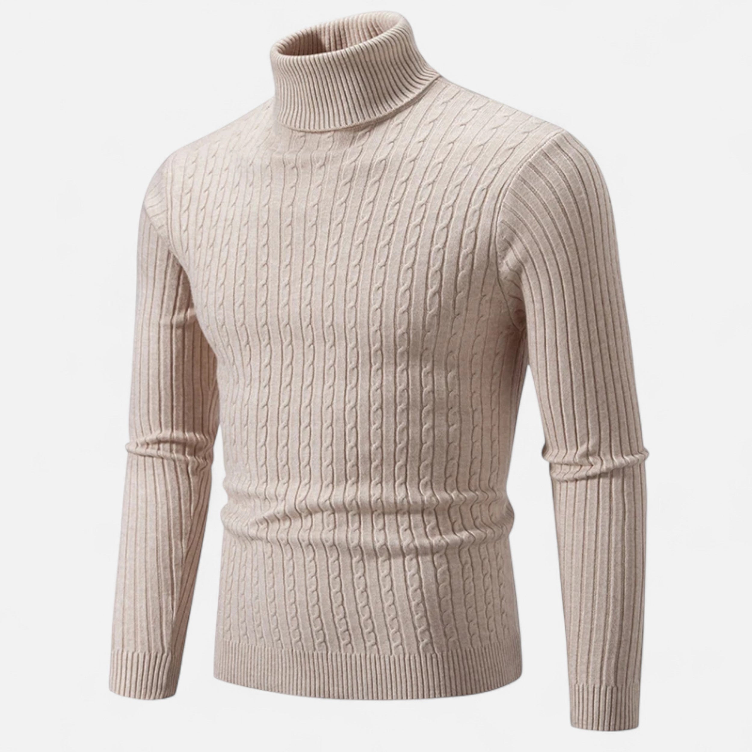 Men’s Wool Turtleneck Sweater – Winter Elegance