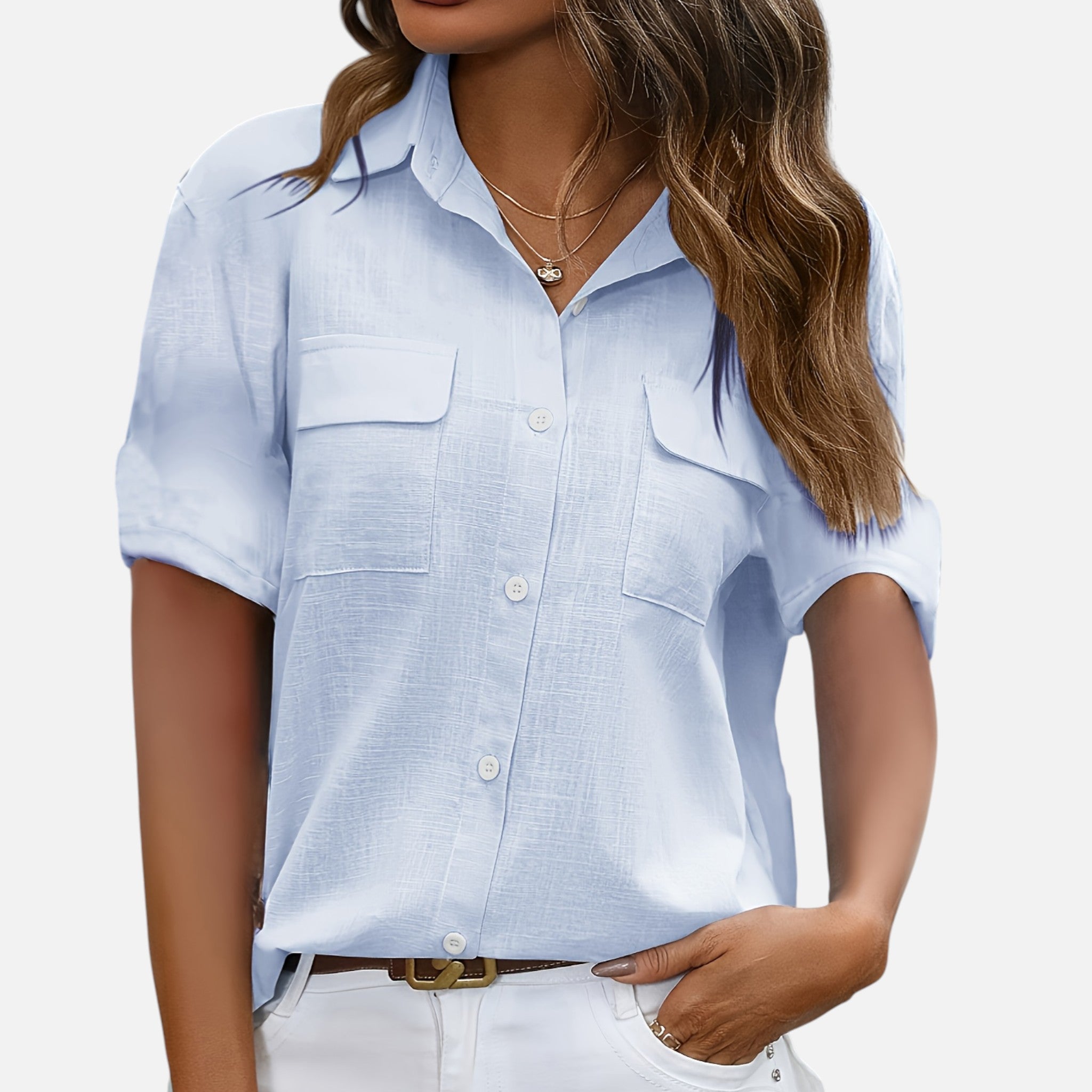 Westenbury | Women’s Short Sleeve Blouse | Timeless Elegance