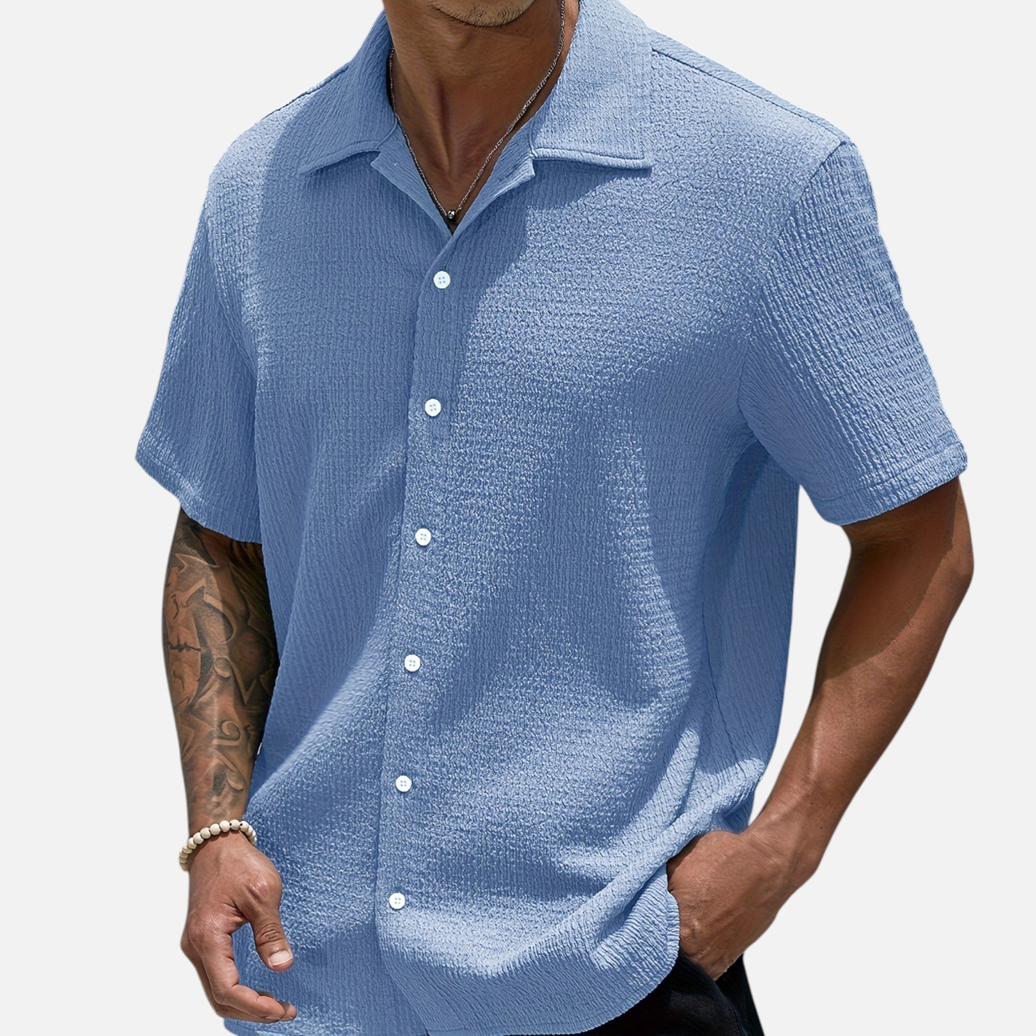 Westenbury | Men’s Casual Button-Up Shirt | Classic Black Style