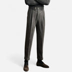 Men’s Naples Trousers – High-Waist British Style