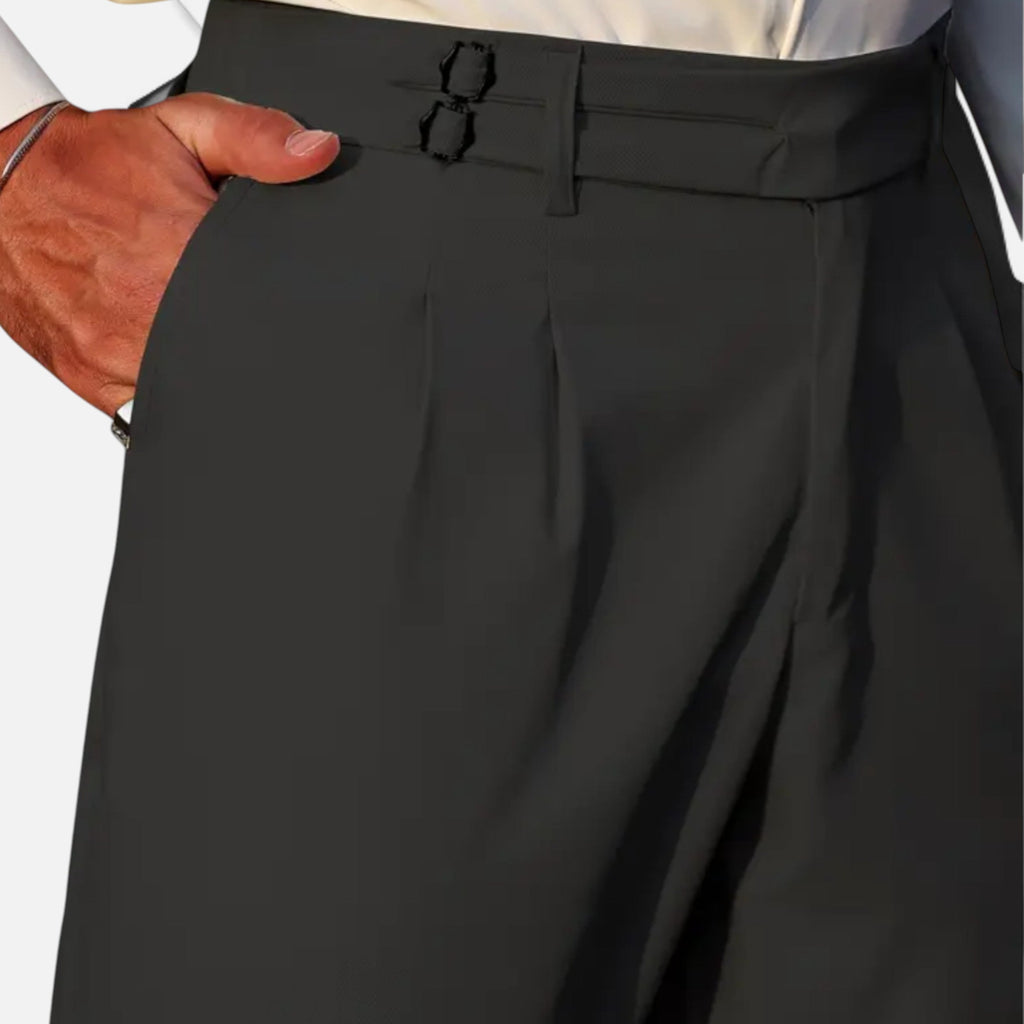 Men’s Relaxed-Fit Pants – Double-Button Classic