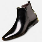 Men’s Vintage Leather Lace-Up Business Boots