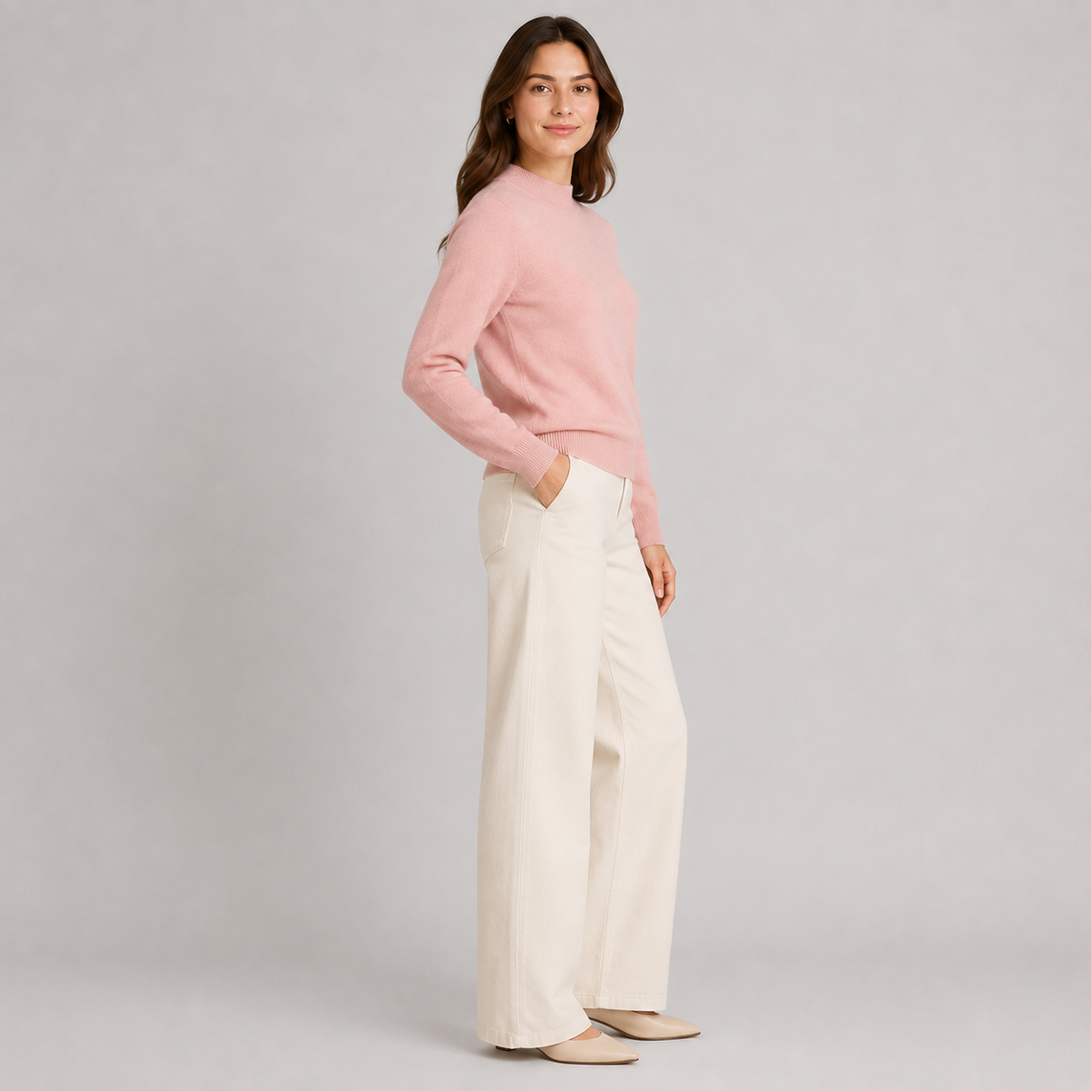 Westenbury  Women’s Mock Neck Knit Sweater